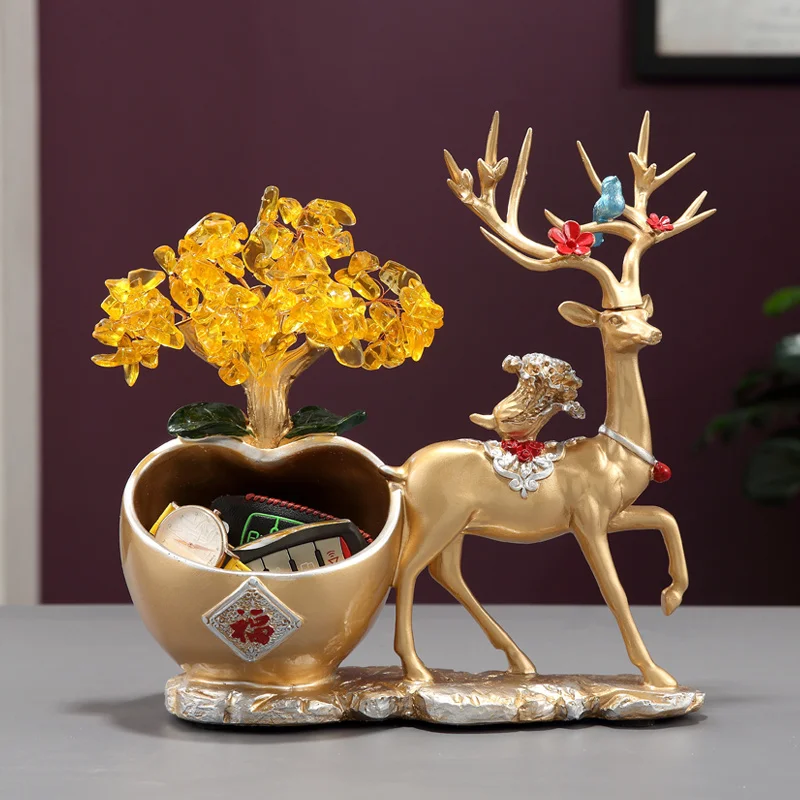Topaz Wealth Tree Decoration Miniatures Money Recruitment Deer Ornaments Home Decor Figurines for Interior Christmas Supplies
Topaz Wealth Tree Decoration Miniatures Money Recruitment Deer Ornaments Home Decor Figurines for Interior Christmas Supplies