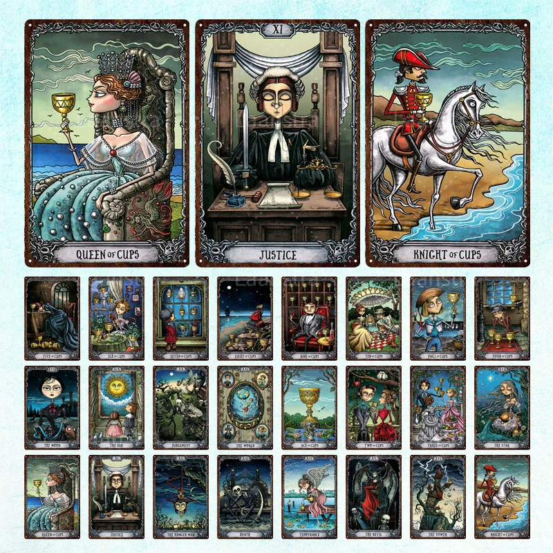 Exquisite Vintage Decoration Poster Tarot Wall Decor Tin Signs Iron Painting Metal Plaque Man Cave Bar Home Office Decor Gift
Exquisite Vintage Decoration Poster Tarot Wall Decor Tin Signs Iron Painting Metal Plaque Man Cave Bar Home Office Decor Gift