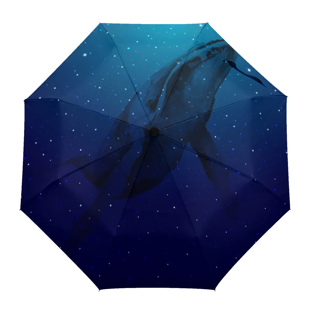 Animal Whale Starry Sky Blue Print Women Men Rain Umbrella Three Folding Girl Durable Portable Automatic Umbrellas Gift Parasol
Animal Whale Starry Sky Blue Print Women Men Rain Umbrella Three Folding Girl Durable Portable Automatic Umbrellas Gift Parasol