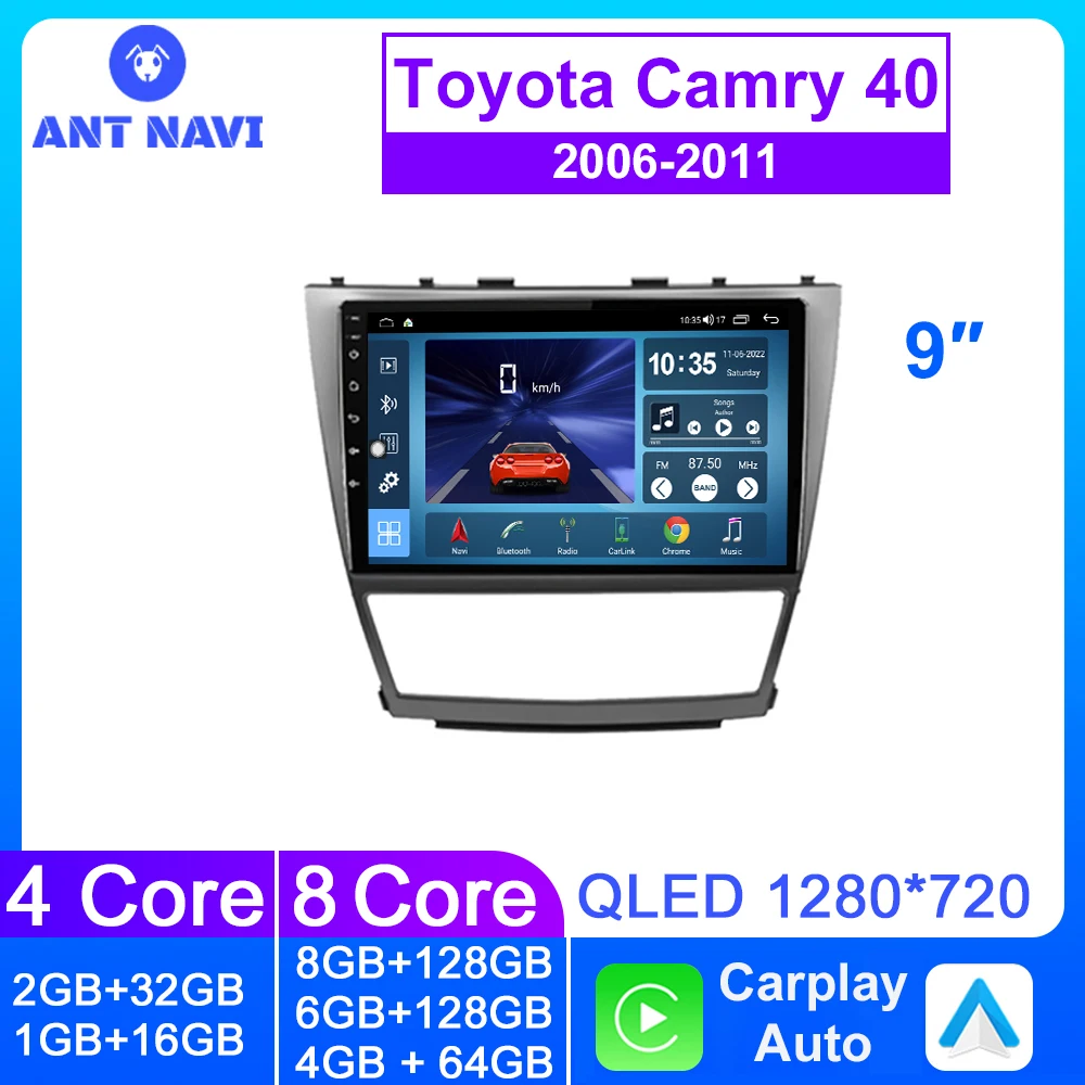 AntNavi Android 2 Din Car Radio For Toyota Camry 40 2006~2011 Car Stereo Carplay Multimedia Player Screen All In One Head Unit
AntNavi Android 2 Din Car Radio For Toyota Camry 40 2006~2011 Car Stereo Carplay Multimedia Player Screen All In One Head Unit