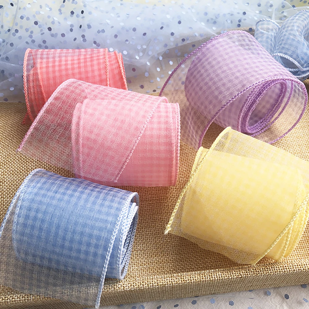Chainho,Gauze Ribbon,Plaid Pattern,DIY Handmade Bow Tie Materials,For Gift Flower Packaging,Width 60mm,Lenght 2 Yards,SD12
Chainho,Gauze Ribbon,Plaid Pattern,DIY Handmade Bow Tie Materials,For Gift Flower Packaging,Width 60mm,Lenght 2 Yards,SD12
