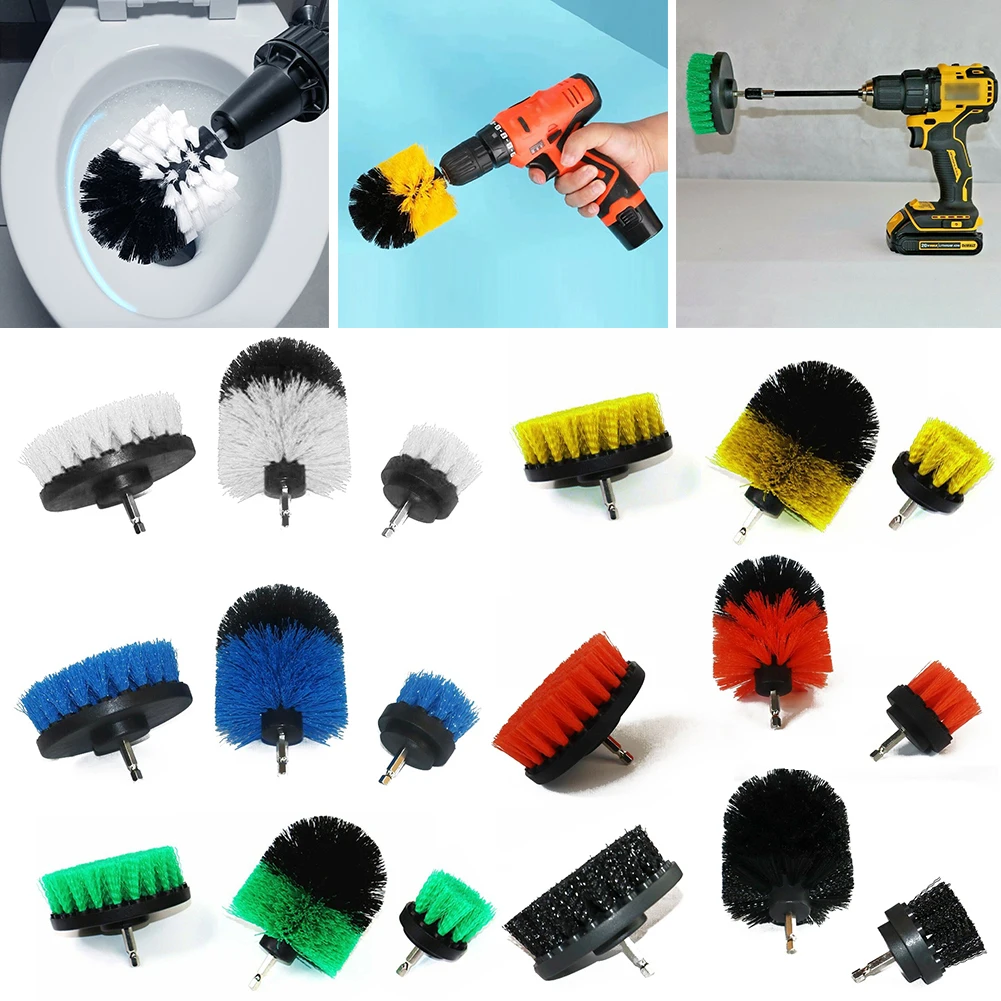 3Pcs/Set Drill Brush Attachment Set Grout Power Scrubber Cleaning For Floors, Tubs, Showers, Tiles, Corners, Bathroom Surfaces
3Pcs/Set Drill Brush Attachment Set Grout Power Scrubber Cleaning For Floors, Tubs, Showers, Tiles, Corners, Bathroom Surfaces