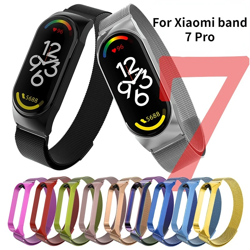 Ремешок «Миланская петля» для Xiaomi Mi Band 7, браслет из нержавеющей стали для смарт-часов mi band 7, аксессуары для часов
Ремешок «Миланская петля» для Xiaomi Mi Band 7, браслет из нержавеющей стали для смарт-часов mi band 7, аксессуары для часов