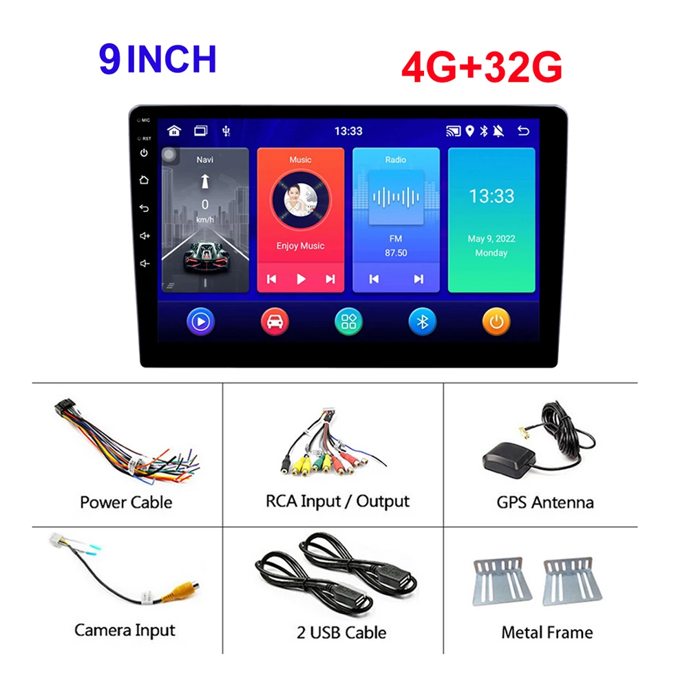 1Set Hot-Sale Double Din Car Radio with Built in GPS Antenna and Blue Tooth Designed for Complete In Vehicle Entertainment 9inch
1Set Hot-Sale Double Din Car Radio with Built in GPS Antenna and Blue Tooth Designed for Complete In Vehicle Entertainment 9inch