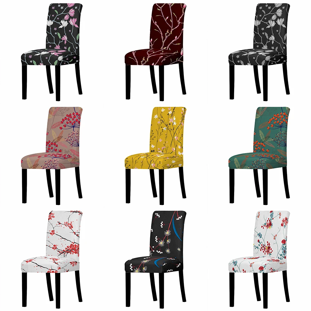 Fresh Branches and Flowers Pattern Chair Cover Office Chair Home Spandex Dinner Chair Covers Dining Room Table and Chairs 1PC
Fresh Branches and Flowers Pattern Chair Cover Office Chair Home Spandex Dinner Chair Covers Dining Room Table and Chairs 1PC