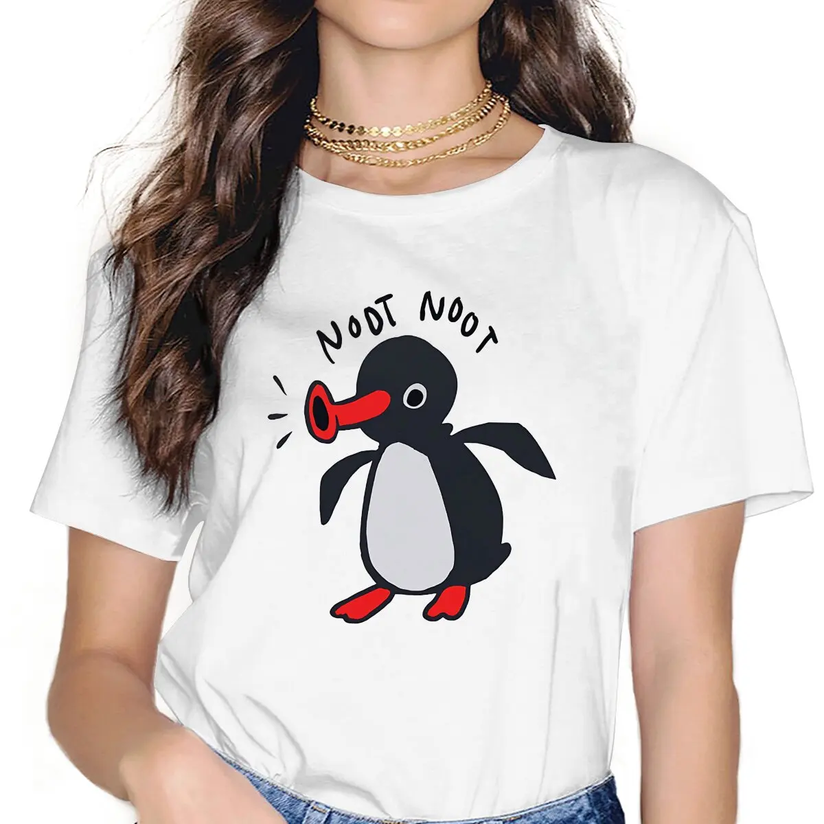 Pingu Penguin Anime Noot Noot T Shirt Vintage Homme Women's Polyester Tees O-Neck
Pingu Penguin Anime Noot Noot T Shirt Vintage Homme Women's Polyester Tees O-Neck
