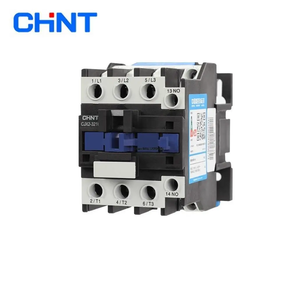 

Original CHINT CJX2-3210 1NO CJX2-3201 1NC AC Contactor 25A Coil Voltage 380V 220V 110V 36V 24V LC1-D AC Contactor CHNT