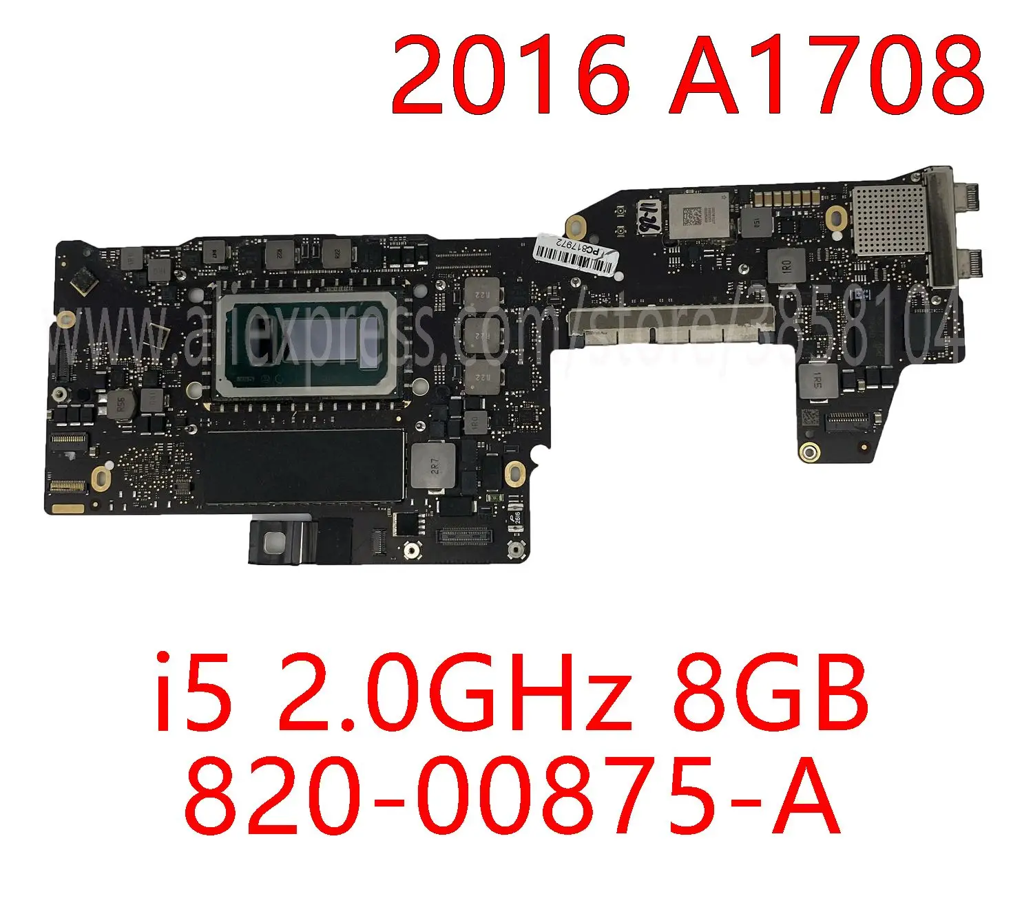 2016 A1708 Motherboard For MacBook Pro 13" A1708 Logic Board With I5 CPU 2.0Ghz 8GB 820-00875-A
2016 A1708 Motherboard For MacBook Pro 13" A1708 Logic Board With I5 CPU 2.0Ghz 8GB 820-00875-A
