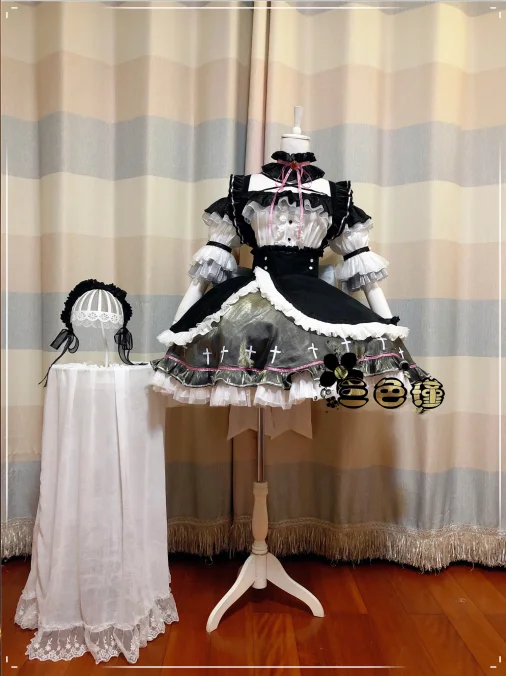 

Anime Game VTuber Hololive Mikeneko Battle Lolita Dress Gorgeous Party Uniform Cosplay Costume Women Halloween Carnival 2022 New