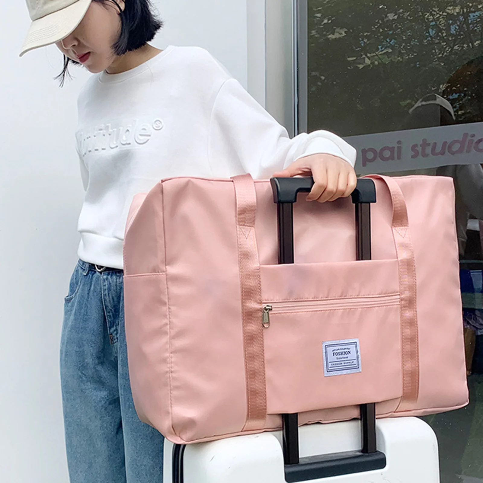 Foldable Travel Duffle Bag Handbag Waterproof Large Tote Bags Weekender Outdoor Camping Dry And Wet Separation Portable Gym Bag
Foldable Travel Duffle Bag Handbag Waterproof Large Tote Bags Weekender Outdoor Camping Dry And Wet Separation Portable Gym Bag