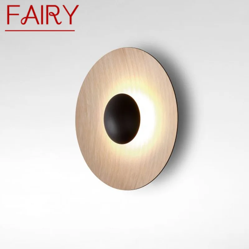 FAIRY Round Nordic Wall Lamp Aluminum Wood Grain Sconce Light New Design For Bedroom Creative
FAIRY Round Nordic Wall Lamp Aluminum Wood Grain Sconce Light New Design For Bedroom Creative