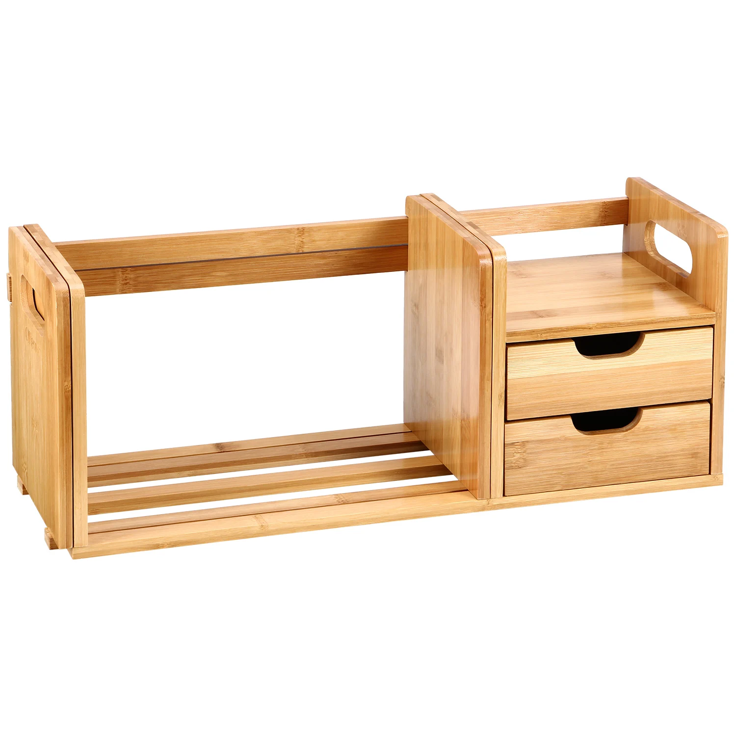 Wood Desktop Organizer Rack Extendable Storage with Drawers Shelf Office and Home
Wood Desktop Organizer Rack Extendable Storage with Drawers Shelf Office and Home