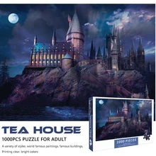 Adult 1000 Piece Puzzle Magic Academy Christmas Gift High Difficulty Decompression Girl Educational Toys Birthday Present