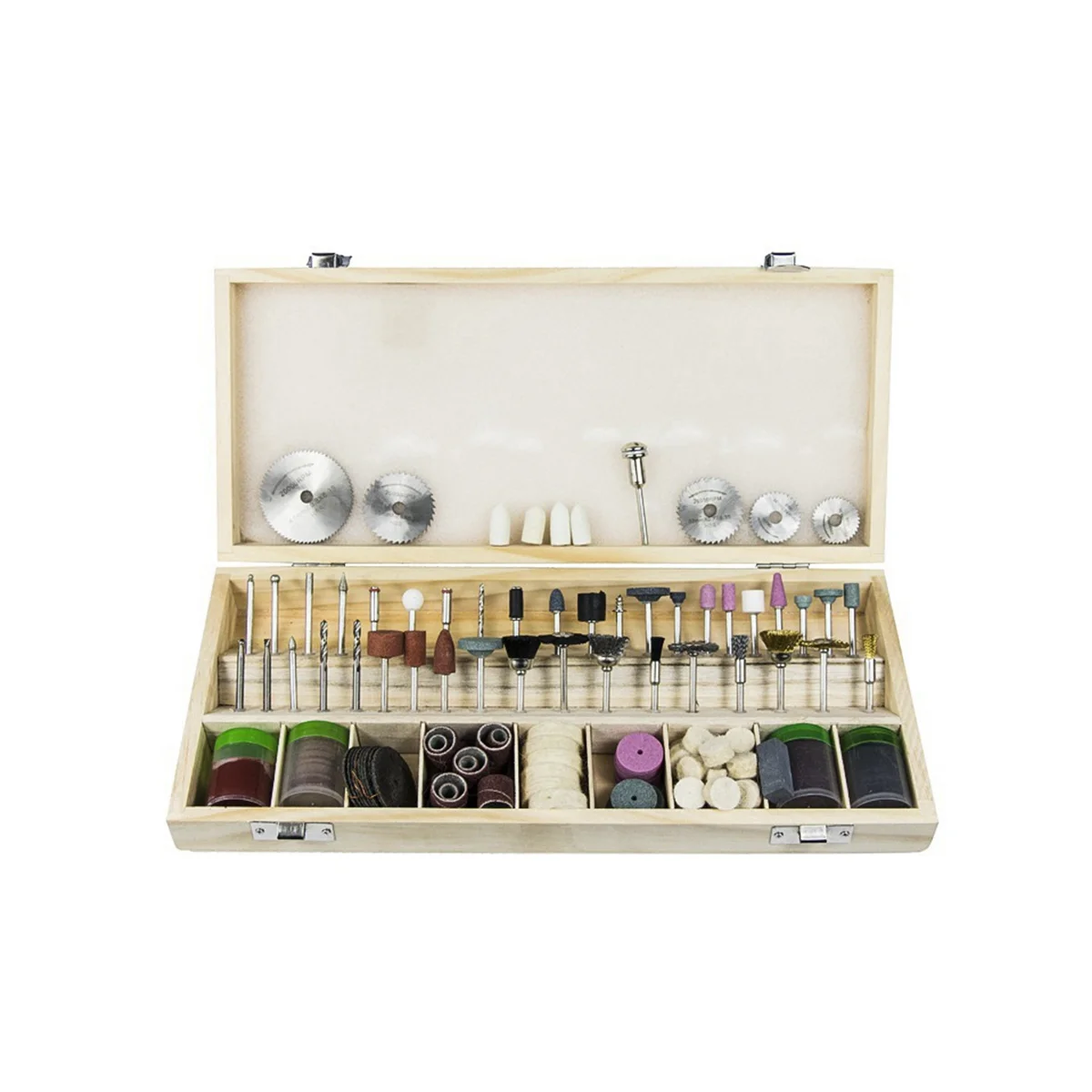 Electric Grinder Accessories 242 Pieces Wooden Box Set Electric Grinding Head Cutting Grinding Polishing Combination
Electric Grinder Accessories 242 Pieces Wooden Box Set Electric Grinding Head Cutting Grinding Polishing Combination