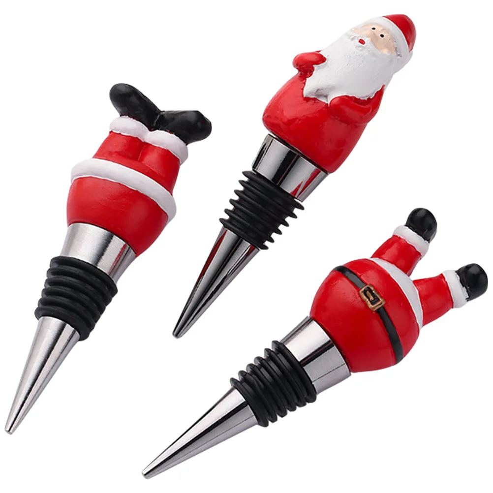 3 Pcs Christmas Corks Party Bottles Stopper Santa Claus Supplies Creative Zinc Alloy
3 Pcs Christmas Corks Party Bottles Stopper Santa Claus Supplies Creative Zinc Alloy