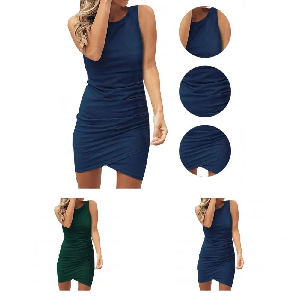 Trendy Party Dress Anti-pilling Soft Texture Vest Dress Summer Sleeveless Bodycon Short Mini Dress
Trendy Party Dress Anti-pilling Soft Texture Vest Dress Summer Sleeveless Bodycon Short Mini Dress