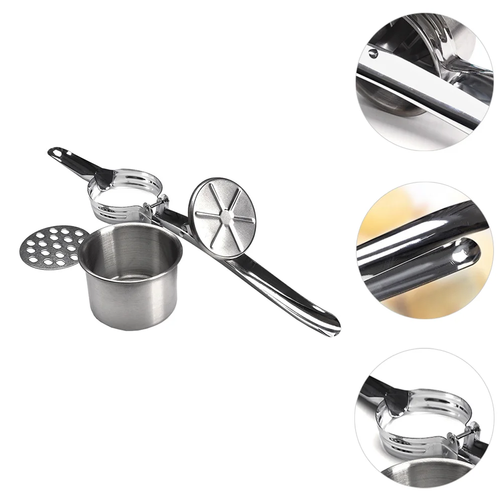 Potato Ricer Machine Fruit Presser Tool Masher Manual Vegetablepressing Crusher Steel Stainless Squeezer Strainer Kitchen 
Potato Ricer Machine Fruit Presser Tool Masher Manual Vegetablepressing Crusher Steel Stainless Squeezer Strainer Kitchen