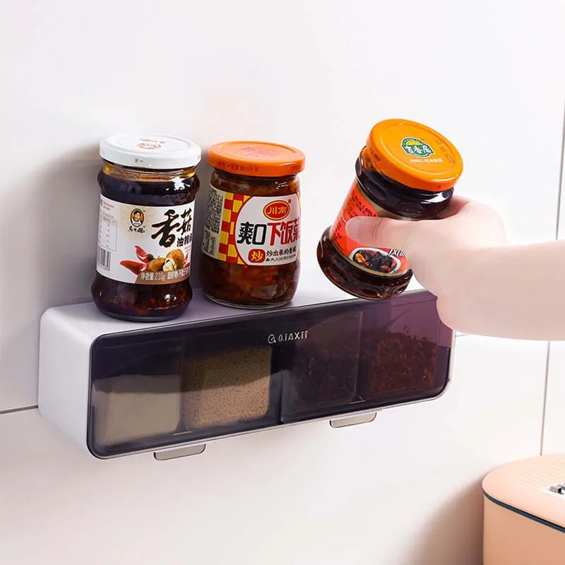 1Pcs Wall-mounted 3Colors PP Salt Spice Rack Seasoning Box Nordic Style Jar Sugar Bowl Waterproof Kitchen Gadget
1Pcs Wall-mounted 3Colors PP Salt Spice Rack Seasoning Box Nordic Style Jar Sugar Bowl Waterproof Kitchen Gadget