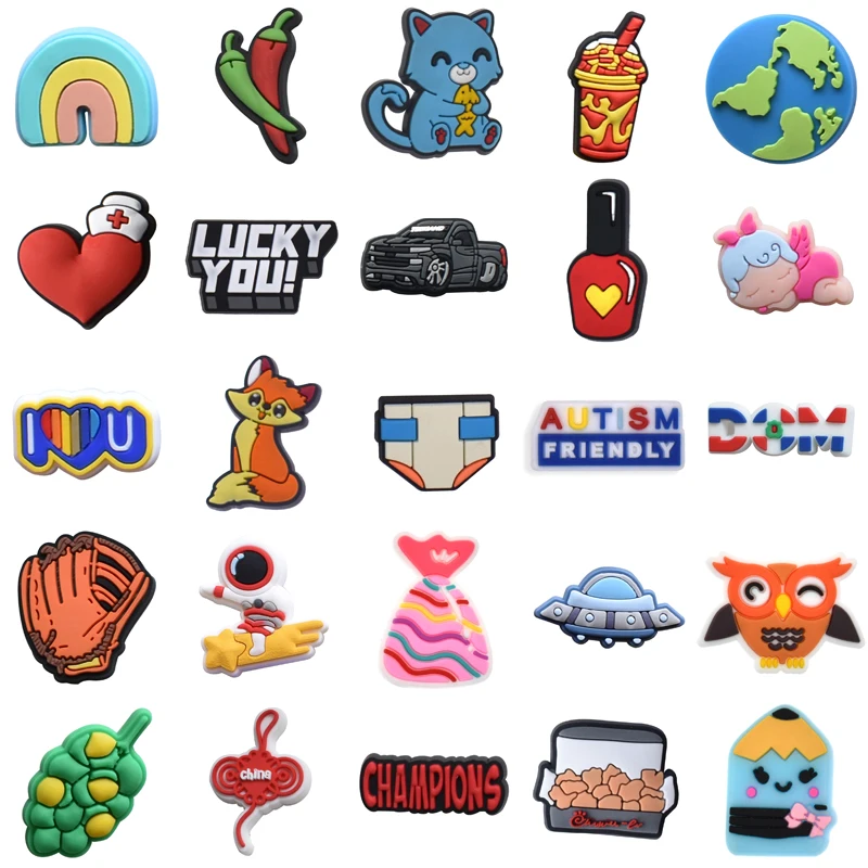 Packs Girl Decorations for Crocs Women Charm Wholesale Bulk Shoe Charms Set Jeans Kids Gifts Boy Shoes Accessories Men Para Pins 
Packs Girl Decorations for Crocs Women Charm Wholesale Bulk Shoe Charms Set Jeans Kids Gifts Boy Shoes Accessories Men Para Pins