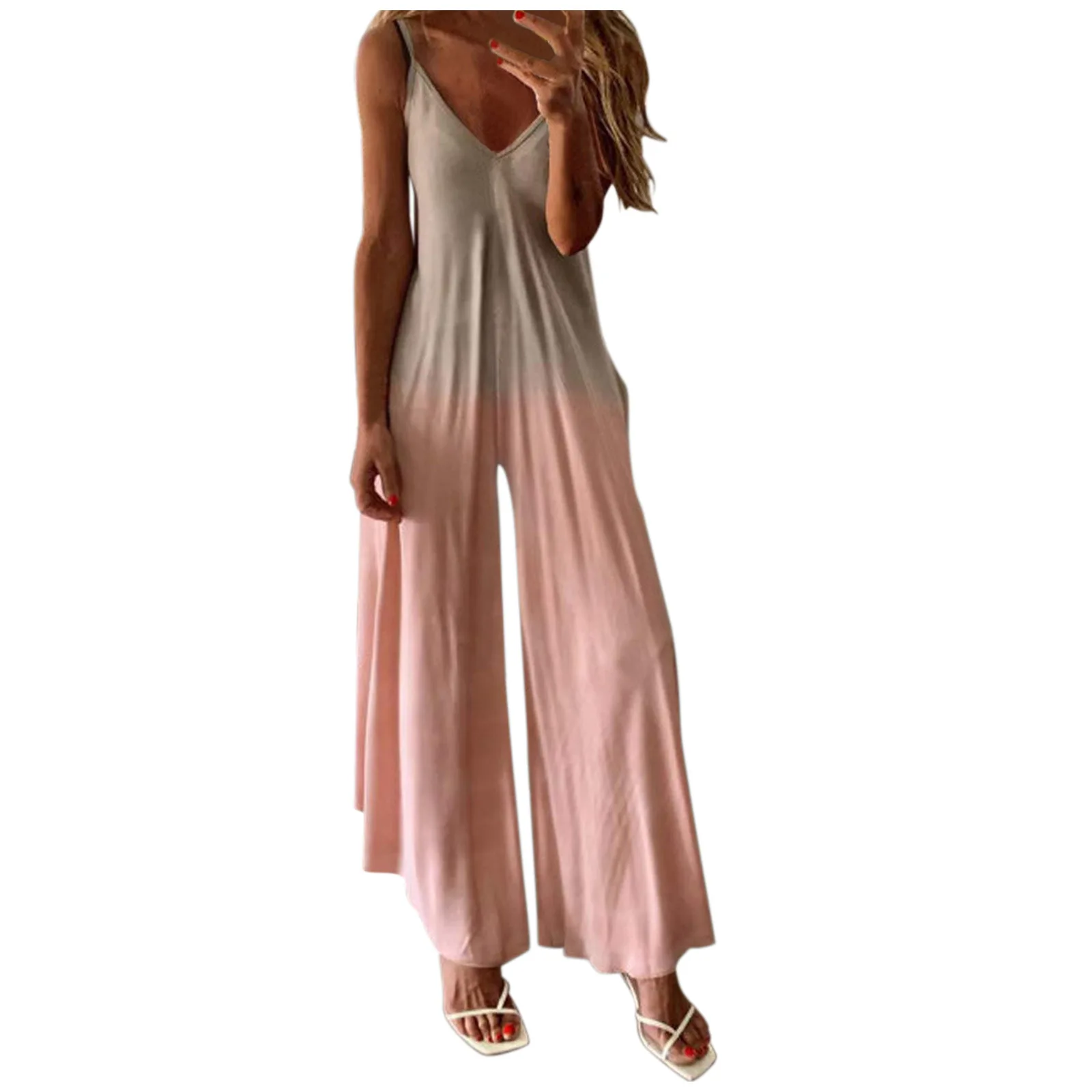 2022 New Fashion Suspender Printed Gradient One-piece Wide Leg Pants V Neck Backless Sleeveless Sexy Elegant Tie Dye Summer Cool
2022 New Fashion Suspender Printed Gradient One-piece Wide Leg Pants V Neck Backless Sleeveless Sexy Elegant Tie Dye Summer Cool