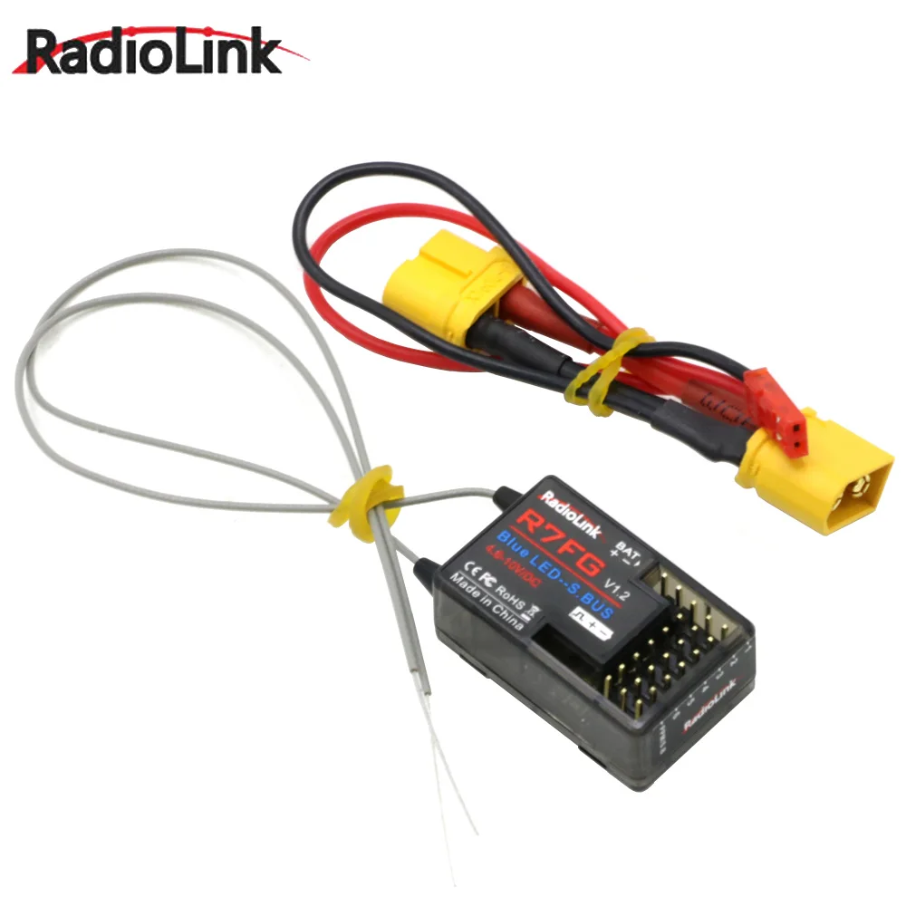 RadioLink R7FG 2.4GHz 7CH Dual Antenna Reciever High Voltage Integrated Gyro Version For Radiolinks RC6GS Transmitter RC Drone
RadioLink R7FG 2.4GHz 7CH Dual Antenna Reciever High Voltage Integrated Gyro Version For Radiolinks RC6GS Transmitter RC Drone