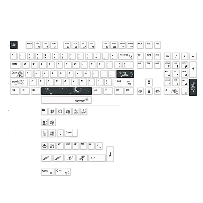 133 Keys Keycaps PBT 5 Sides Dye Sublimation Key Cap Profile Keycap For Mechanical Keyboard DIY Dye Sublimation
133 Keys Keycaps PBT 5 Sides Dye Sublimation Key Cap Profile Keycap For Mechanical Keyboard DIY Dye Sublimation