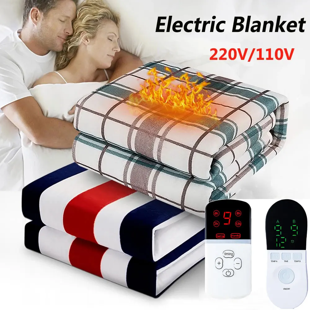 Electric Blanket Thicker Heater Double Body Warmer 150*180cm Heated Blanket Thermostat Electric Heating Blanket Electric
Electric Blanket Thicker Heater Double Body Warmer 150*180cm Heated Blanket Thermostat Electric Heating Blanket Electric