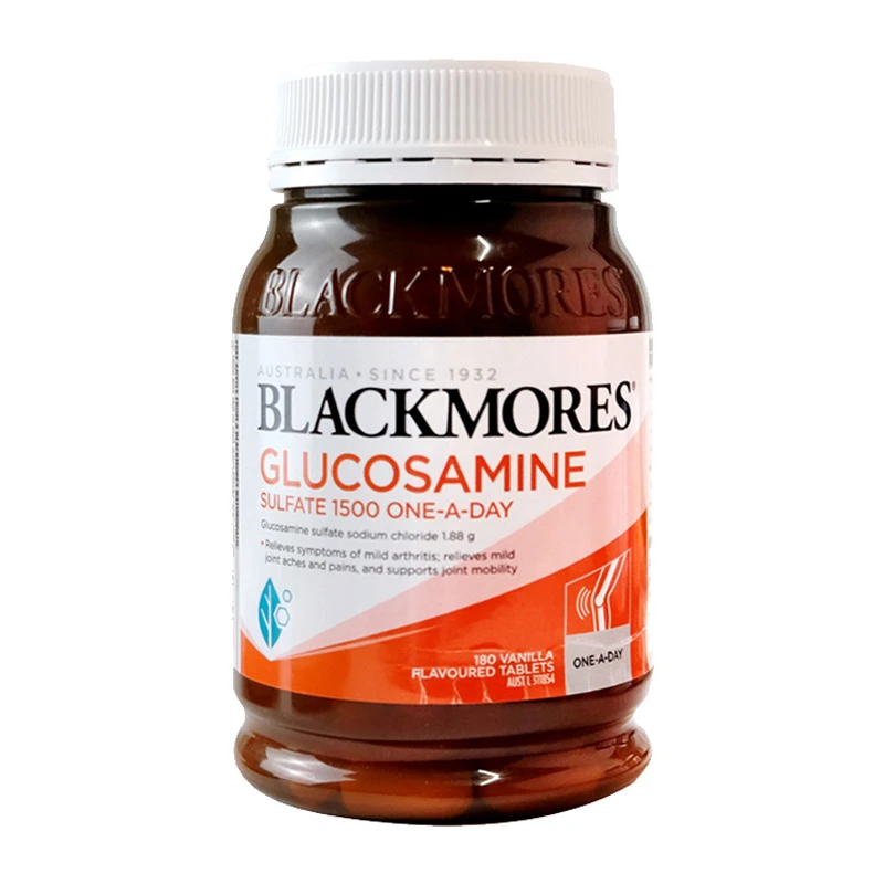 Australia Blackmores Glucosamine Sulfate Sodium Chioride Rnleves Symptoms of Milid Arthritis;Relieves Imild Lont Aches Piains
Australia Blackmores Glucosamine Sulfate Sodium Chioride Rnleves Symptoms of Milid Arthritis;Relieves Imild Lont Aches Piains