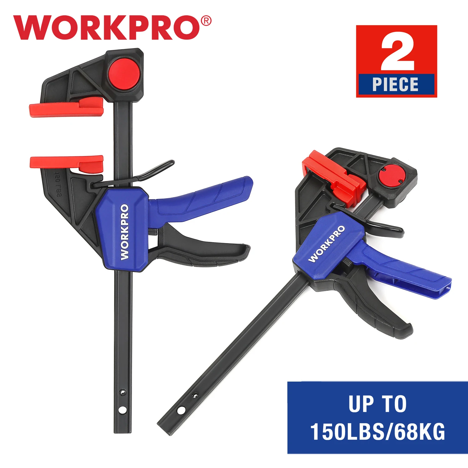 WORKPRO 6"/150mm 1/2PC Quick Ratchet F Clamps For Woodworking Carpentry Clamp One-Handed Heavy Duty Bar Clamp Wood Clip Kit Tool
WORKPRO 6"/150mm 1/2PC Quick Ratchet F Clamps For Woodworking Carpentry Clamp One-Handed Heavy Duty Bar Clamp Wood Clip Kit Tool