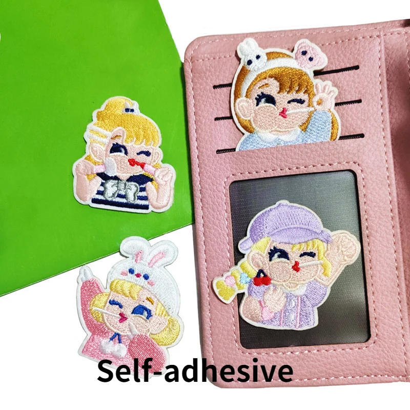 South Korea Ins Lollipop Girl Embroidery Self-adhesive Cloth Stickers Quality Cartoon Cloth Stickers Diy Hand Ledger Sewing
South Korea Ins Lollipop Girl Embroidery Self-adhesive Cloth Stickers Quality Cartoon Cloth Stickers Diy Hand Ledger Sewing