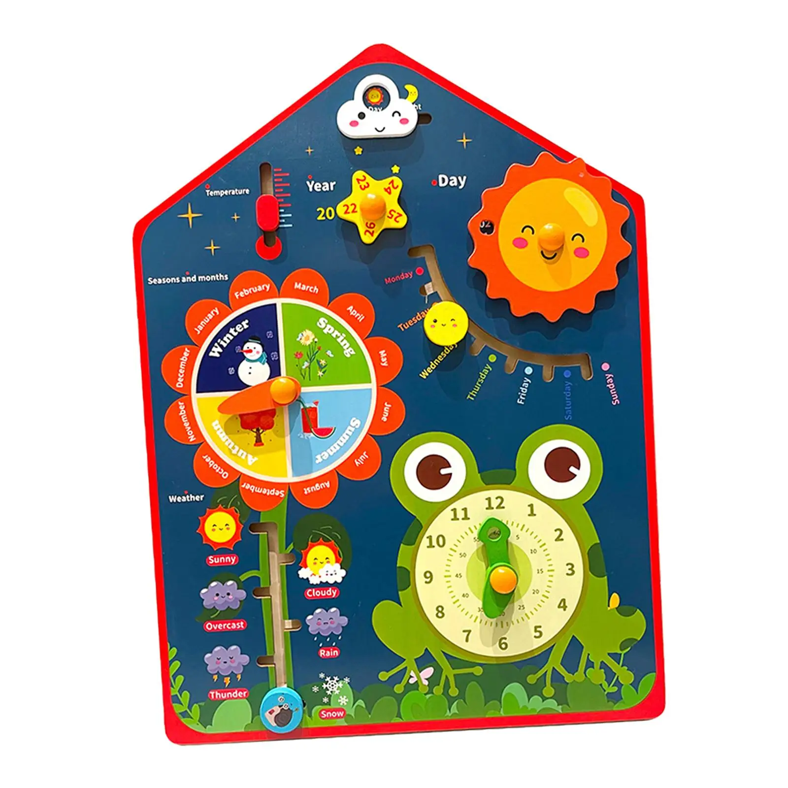 Montessori Wooden Calendar Clock Activities Calendar Early Learning Educational Toy for Toddlers Kids Girls
Montessori Wooden Calendar Clock Activities Calendar Early Learning Educational Toy for Toddlers Kids Girls