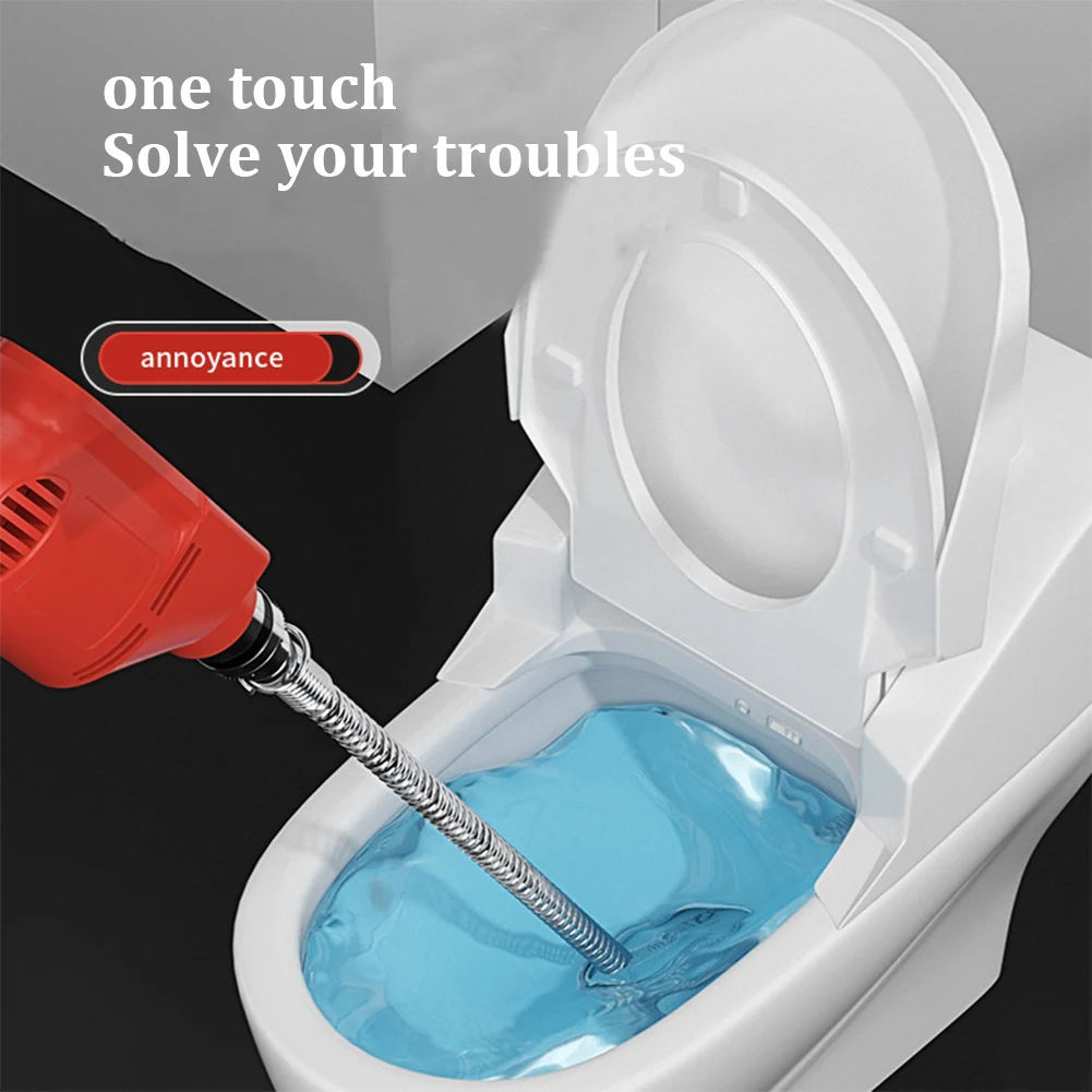 Sewer Pipe Unblocker Snake Spring Pipe Dredging Tool Profession Connect Drill Electric Anti Clogging Cleaning Hair Catcher
Sewer Pipe Unblocker Snake Spring Pipe Dredging Tool Profession Connect Drill Electric Anti Clogging Cleaning Hair Catcher
