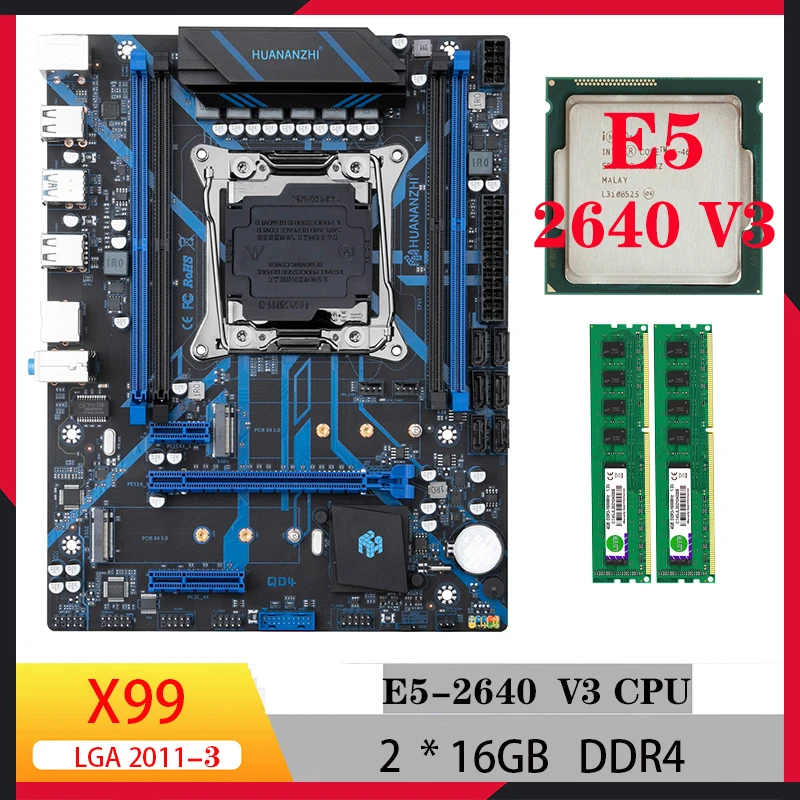 Huananzhi X99 QD4 motherboard kit xeon e5 2640 v3 pc parts cpu motherboard combo ddr4 Memory set for pc cooler
Huananzhi X99 QD4 motherboard kit xeon e5 2640 v3 pc parts cpu motherboard combo ddr4 Memory set for pc cooler