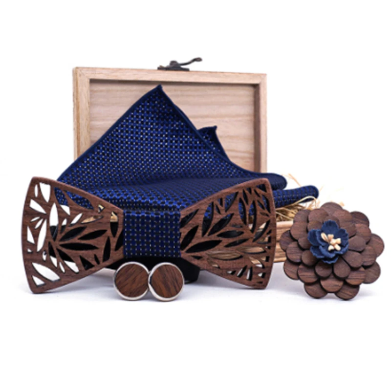 Paisley Wooden Bow Tie Handkerchief Set Men Plaid Bowtie Wood Hollow Carved Cut Out Floral Design And Box Fashion Novelty Ties
Paisley Wooden Bow Tie Handkerchief Set Men Plaid Bowtie Wood Hollow Carved Cut Out Floral Design And Box Fashion Novelty Ties