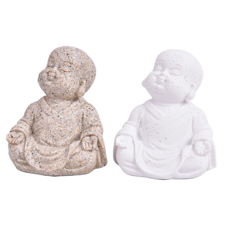 Little Monk Statues Sandstone Buddha Sculpture Fengshui Figurines Home Decor 
Little Monk Statues Sandstone Buddha Sculpture Fengshui Figurines Home Decor