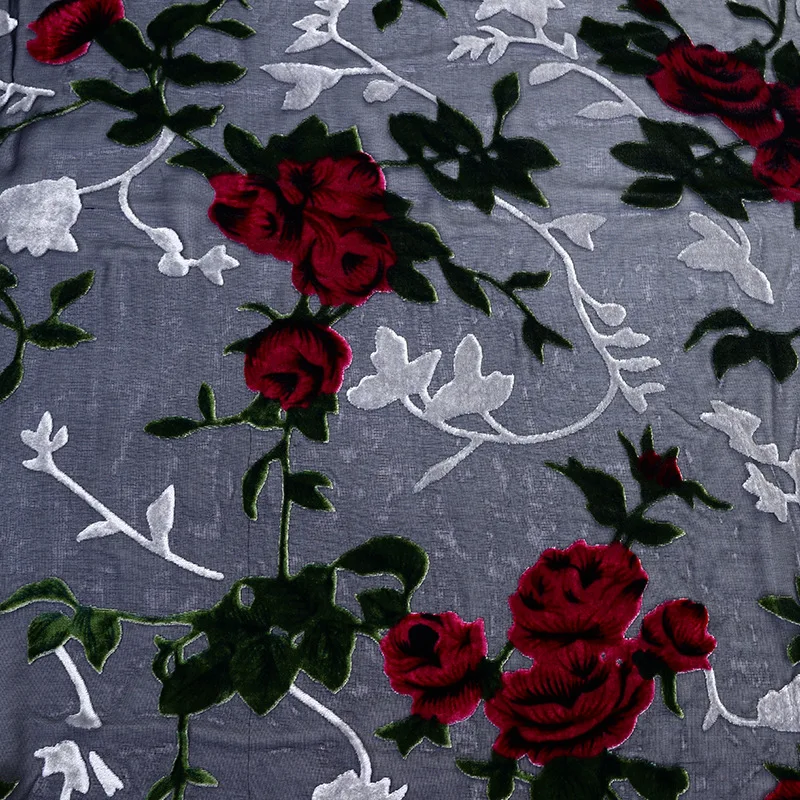 1.14m*1m Brocade Burnout Rose Flower Print Velour Fabric Velvet Fabric for DIY Sewing Clothing Accessories Wedding Background
1.14m*1m Brocade Burnout Rose Flower Print Velour Fabric Velvet Fabric for DIY Sewing Clothing Accessories Wedding Background