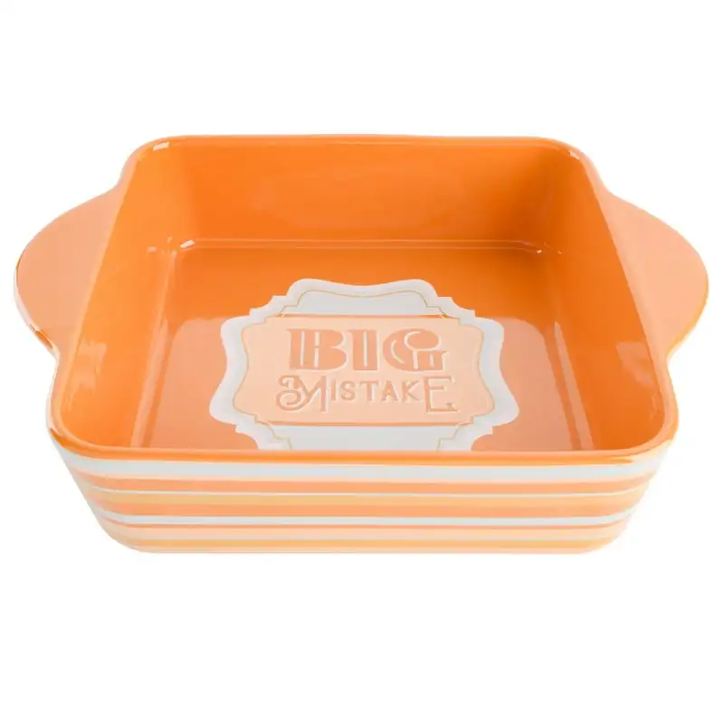 

Mistake Orange 8-inch Stoneware Baking Dishby Miranda Lambert Baking tray Air fryer liner Wooden box Accesorios freidora Cake pa