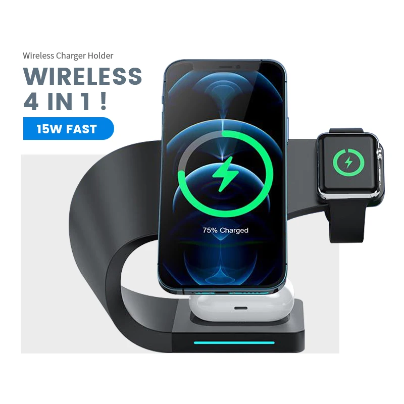 Newest multi function wireless charger station qi phone stand 3 in 1 wireless charger for magsafe
Newest multi function wireless charger station qi phone stand 3 in 1 wireless charger for magsafe