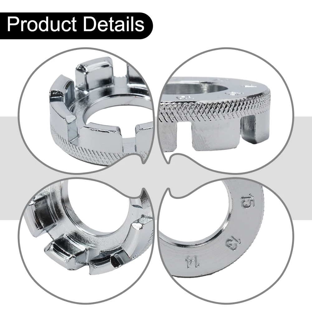 8 Way Bicycle Spoke Nipple Wrench Heat Treated Wheelset Spanner Rim Truing Adjuster Repair Service Tool Key Hand Tools
8 Way Bicycle Spoke Nipple Wrench Heat Treated Wheelset Spanner Rim Truing Adjuster Repair Service Tool Key Hand Tools