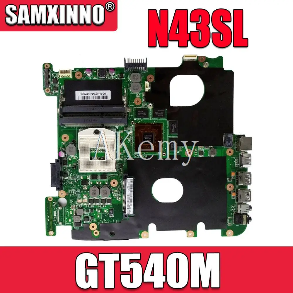 SAMXINNO N43SL Notebook Mainboard for ASUS N43S N43SN N43SM N43SL Laptop Motherboard Mainboard GT540M GT550M GT630M GPU
SAMXINNO N43SL Notebook Mainboard for ASUS N43S N43SN N43SM N43SL Laptop Motherboard Mainboard GT540M GT550M GT630M GPU