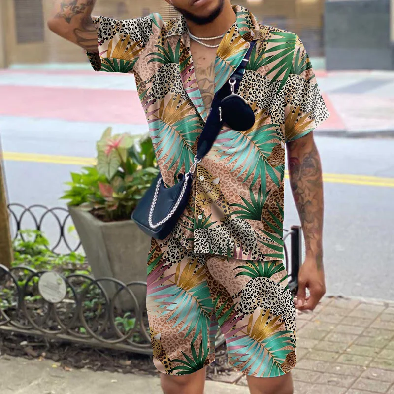 Men's Tracksuit Casual Summer Beach Short Sleeve Shirt and shorts Suit Vacation Hawaiian two-Piece Set Male Clothing Streetwear
Men's Tracksuit Casual Summer Beach Short Sleeve Shirt and shorts Suit Vacation Hawaiian two-Piece Set Male Clothing Streetwear