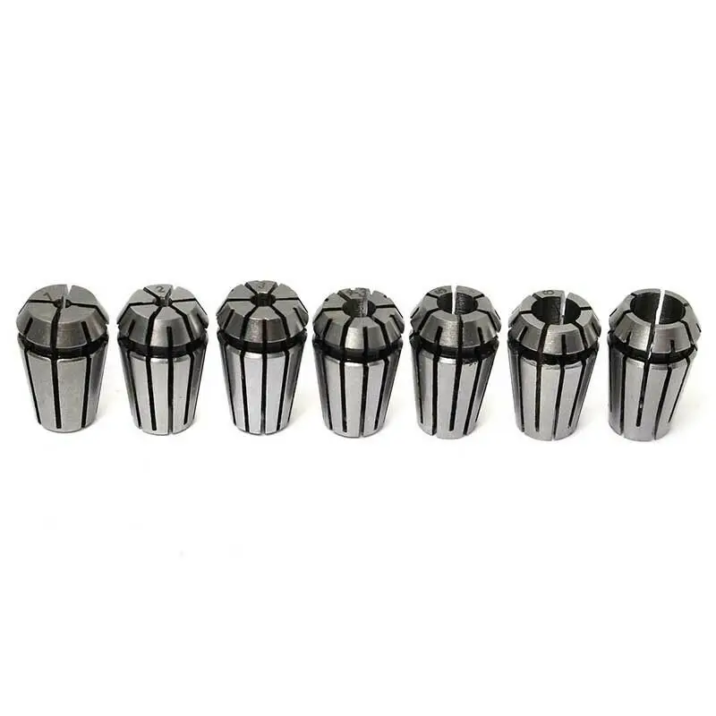 7Pcs ER11 Collet Chuck Spring 45 Carbon Steel Accessory Boring Engraving Machine Parts Replacement Tool Universal
7Pcs ER11 Collet Chuck Spring 45 Carbon Steel Accessory Boring Engraving Machine Parts Replacement Tool Universal