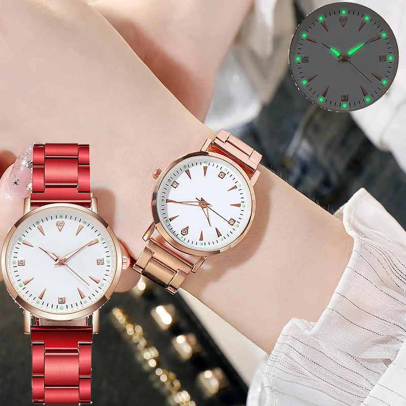 New Zegarek Damski Ladies Watch Brand Minimalist Clock Stainless Luminous Green Red Strap Quartz Wristwatches Gift Women watches
New Zegarek Damski Ladies Watch Brand Minimalist Clock Stainless Luminous Green Red Strap Quartz Wristwatches Gift Women watches