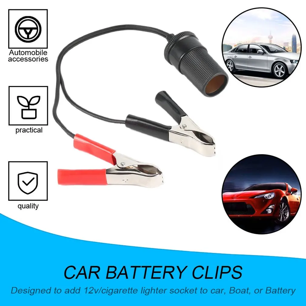 New 12V Universal Car Auxiliary Cigarette Lighter Socket Connector Battery Crocodile Clips Power Adapter Extension Cord
New 12V Universal Car Auxiliary Cigarette Lighter Socket Connector Battery Crocodile Clips Power Adapter Extension Cord