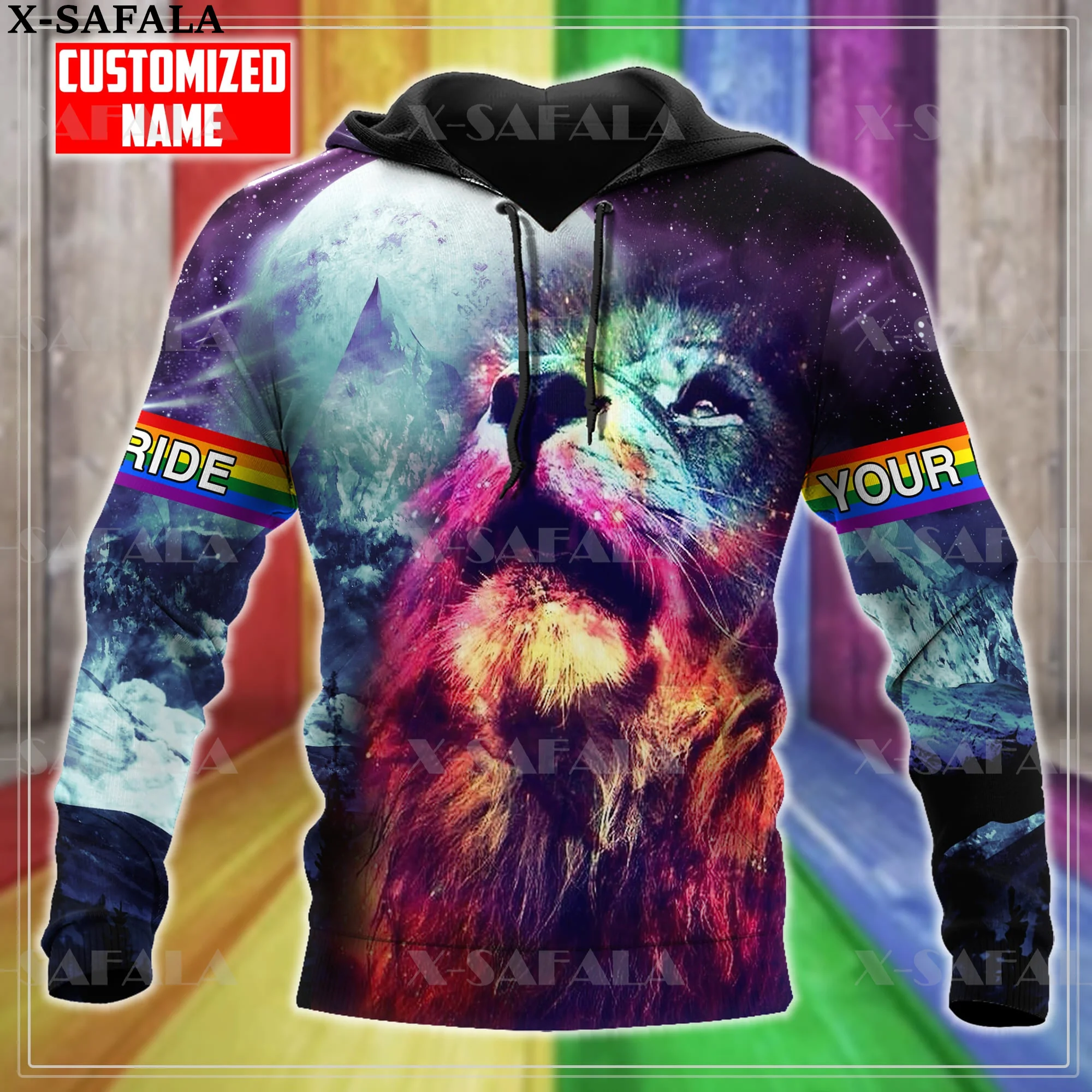 ЛГБТ Львиная гордость Радуга любовь 3D печать Толстовка Мужская Женская пуловер на молнии свитшот с капюшоном Джерси-8
ЛГБТ Львиная гордость Радуга любовь 3D печать Толстовка Мужская Женская пуловер на молнии свитшот с капюшоном Джерси-8