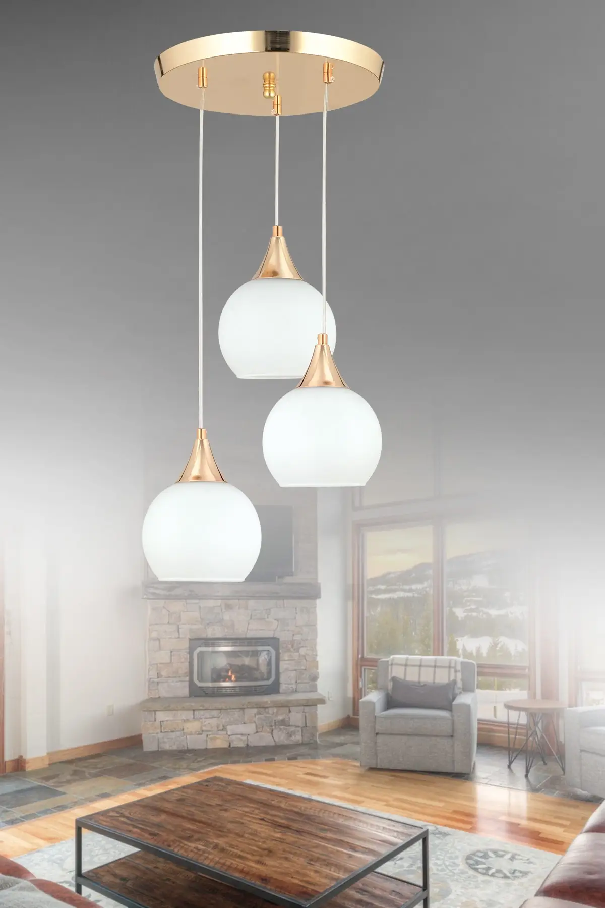 Sante 3-Set Gold White Glass Modern Pendant Lamp Chandelier Living Room Kitchen Room Hallway Chandelier
Sante 3-Set Gold White Glass Modern Pendant Lamp Chandelier Living Room Kitchen Room Hallway Chandelier