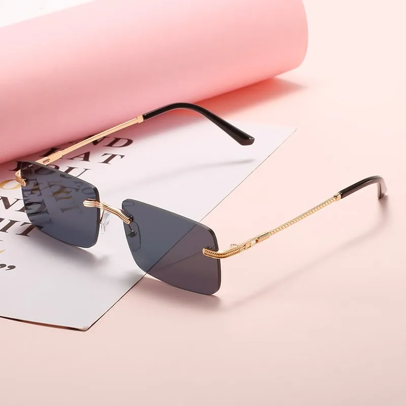 square Rimless sunglasses women 2021 fashion sexy luxury brand metal sunshade sun glasses trend retro gradient glasses uv400
square Rimless sunglasses women 2021 fashion sexy luxury brand metal sunshade sun glasses trend retro gradient glasses uv400