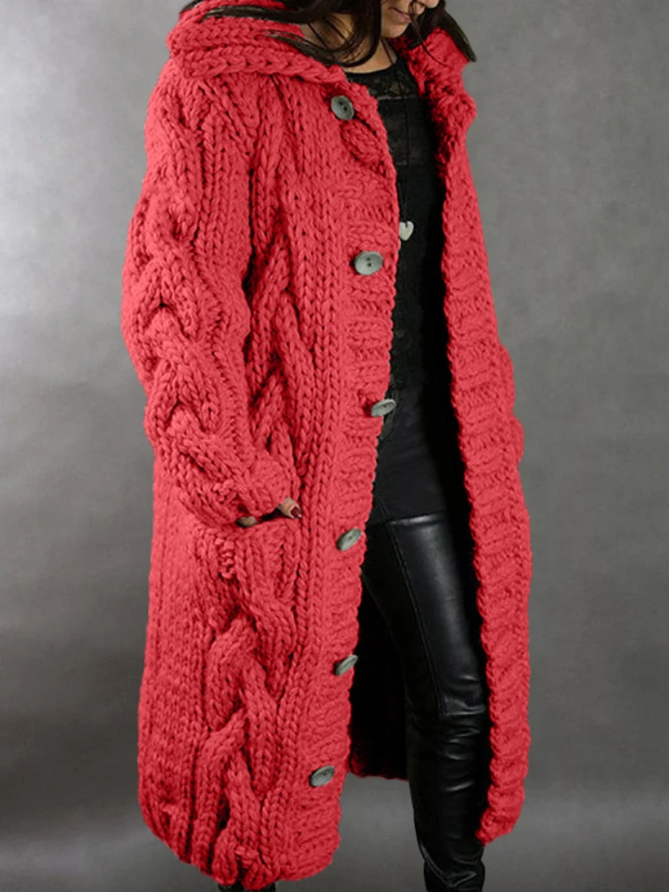 WeiYao Women Sweater Coat Solid Loose Straight Long Cardigan with Pockets Thick Sweaters for Female Casual y2k Streetwear Winter
WeiYao Women Sweater Coat Solid Loose Straight Long Cardigan with Pockets Thick Sweaters for Female Casual y2k Streetwear Winter