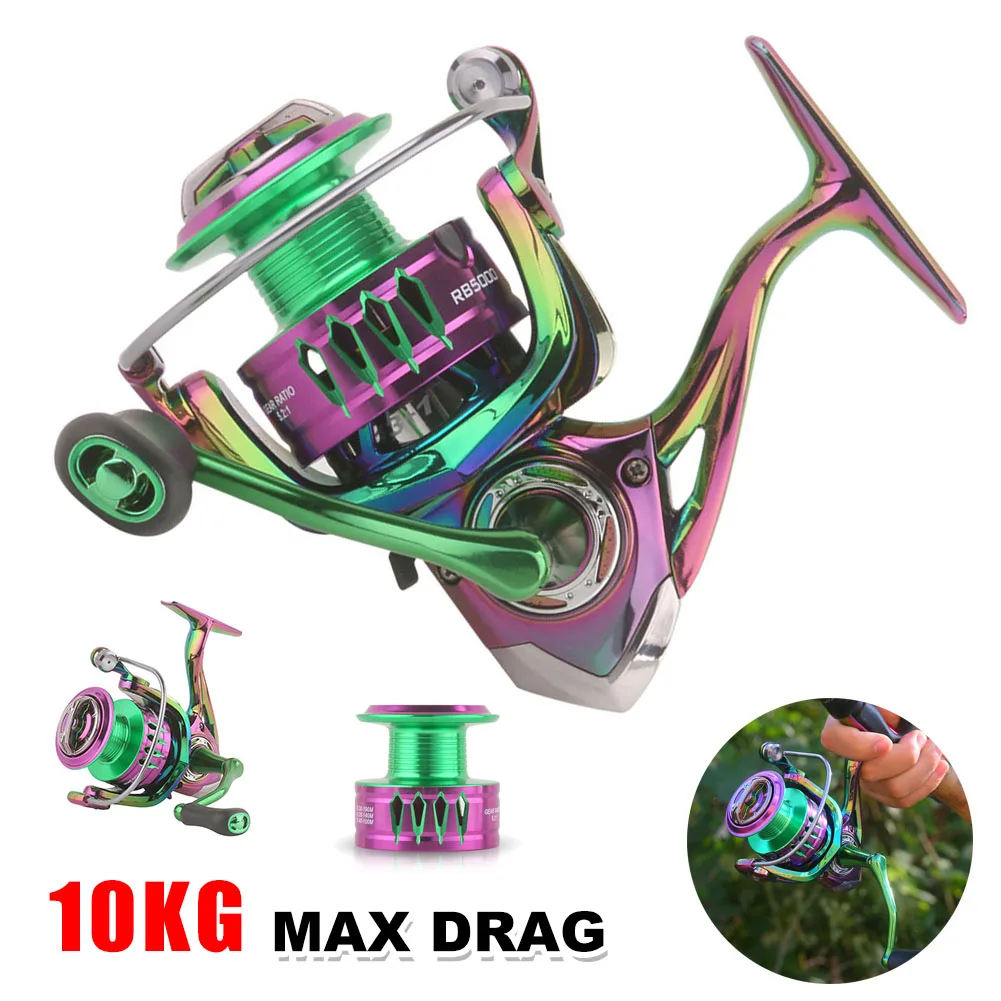 Spinning Reel 10KG Max Drag Fishing Reel 5.2:1 Ratio Lightweight Metal Spool Spinning Coil for Carp Freshwater Fishing Tackle
Spinning Reel 10KG Max Drag Fishing Reel 5.2:1 Ratio Lightweight Metal Spool Spinning Coil for Carp Freshwater Fishing Tackle
