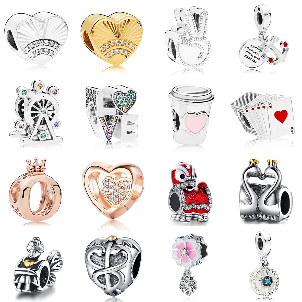 925 Sterling Silver Beads Red Chinese Lion Crystal Heart Rose Gold Bead For Original Pandora Charms Women Bracelets & Bangles
925 Sterling Silver Beads Red Chinese Lion Crystal Heart Rose Gold Bead For Original Pandora Charms Women Bracelets & Bangles
